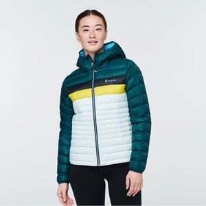 COTOPAXI Fuego Down Hooded Jacket Deep Ocean / Ice Medium